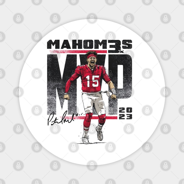 Patrick Mahomes Kansas City MVP 2023 LVIII Magnet by ganisfarhan